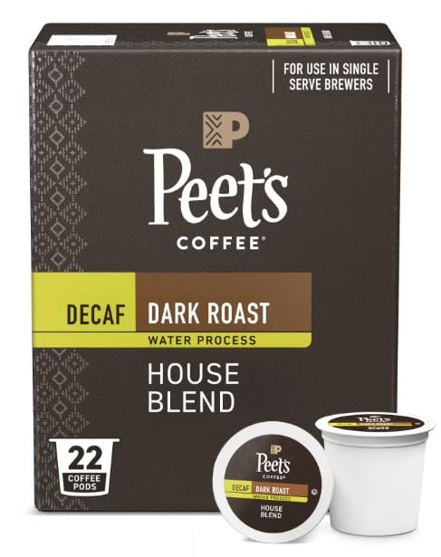Peets Coffee Decaf pod box keurig