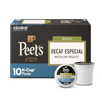 Peets Coffee Decaf pod box keurig