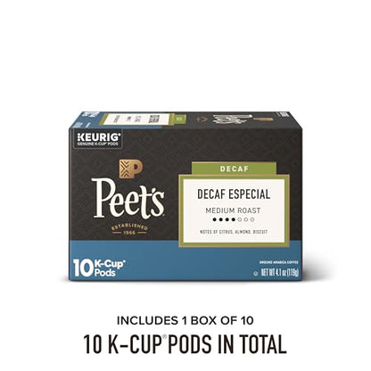 Peets Coffee Decaf pod box keurig