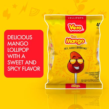 Vero Mango Lollipops Coated with Chili Powder
