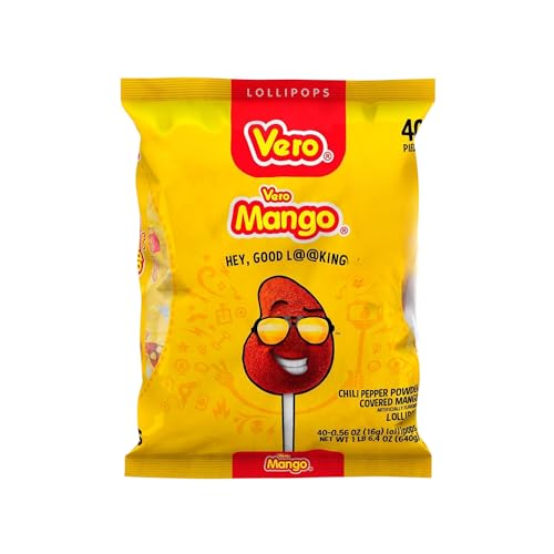 Vero Mango Lollipops Coated with Chili Powder