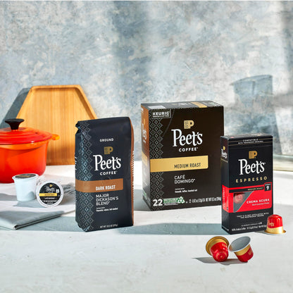 Peets Coffee Decaf pod box keurig