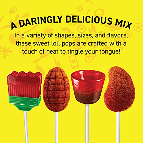 Vero Banda Fuego Mix Assorted Chili Lollipops, Artificially Flavored, Net Wt. 21.86 Ounces, 40 Count Bag