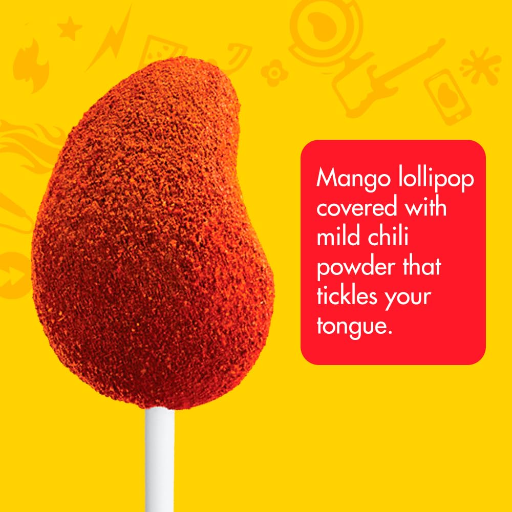 Vero Mango Lollipops Coated with Chili Powder